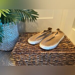 Ilse Jacobsen Tan Slip On Shoes